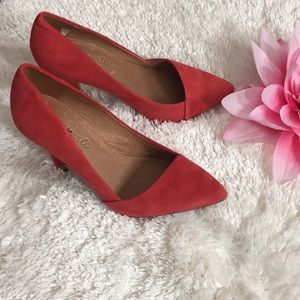 🌸FREE🌸Madewell Pointed Suede Heels